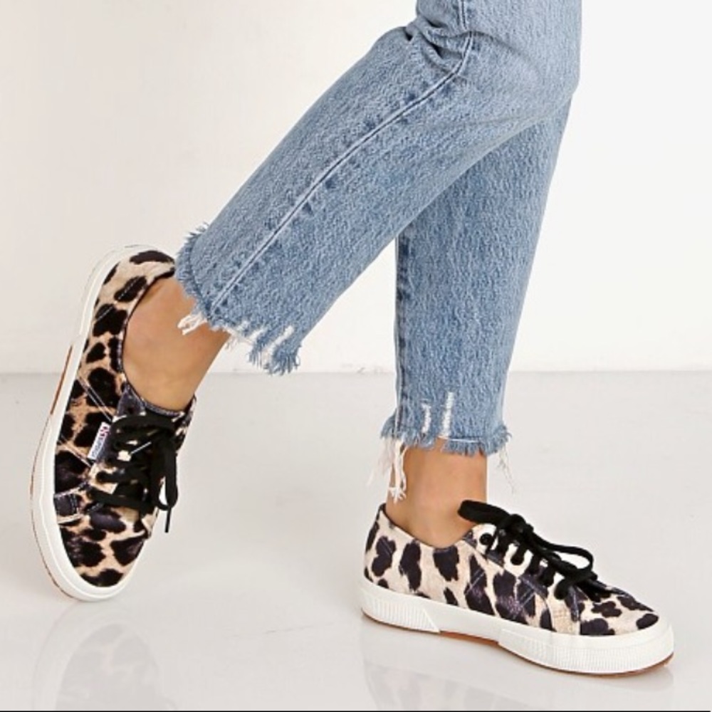 Superga 2750 Fanvelw Leopard, velvet